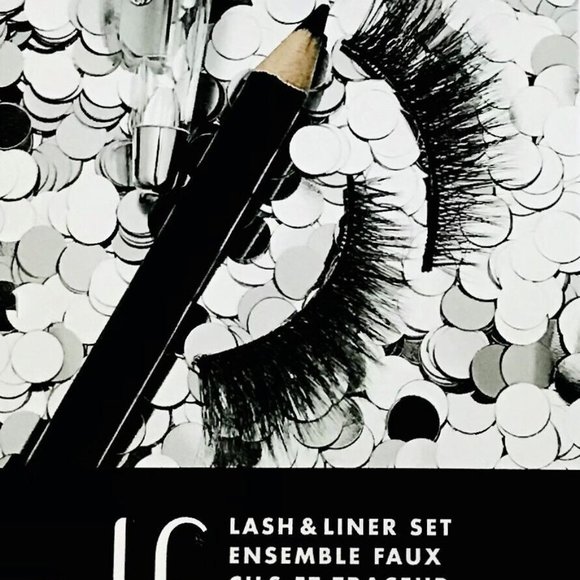🌹 ELF 2 PC GIFT SET LASH &LINER BLACK SATIN EYELINER PENCIL & WINGED LASHES - Picture 2 of 2